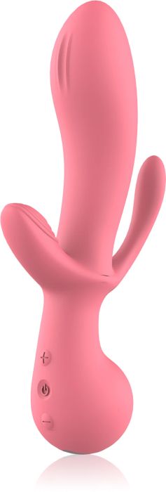 Dream Toys Amour Triple Pleasure Clair вибратор със стимулиране на клитора, 21.5 см
