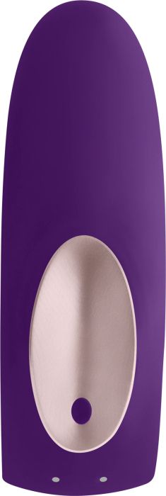 Satisfyer Double Plus Remote вибратор за двойки, Purple/Gold, 9 см
