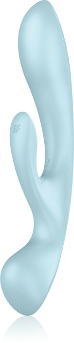 Satisfyer TRIPLE OH вибратор със стимулиране на клитора, Blue, 23.5 см