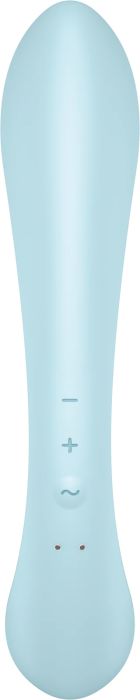 Satisfyer TRIPLE OH вибратор със стимулиране на клитора, Blue, 23.5 см