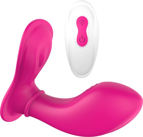 Dream Toys Vibes of Love Remote Panty вибратор за бельо, Pink/White, 11 см