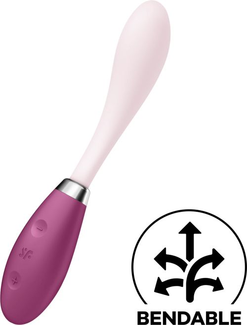 Satisfyer G-SPOT FLEX 3 вибратор, Purple/Pink/Red, 19.3 см