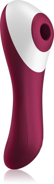 Satisfyer Dual CRUSH вибратор със стимулиране на клитора, White/Wine, 17 см