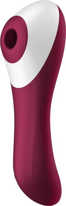 Satisfyer Dual CRUSH вибратор със стимулиране на клитора, White/Wine, 17 см