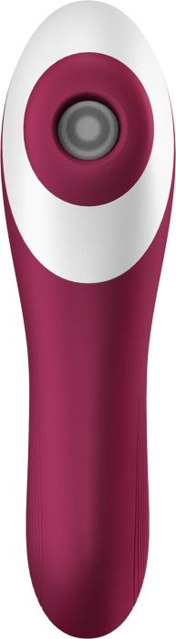 Satisfyer Dual CRUSH вибратор със стимулиране на клитора, White/Wine, 17 см