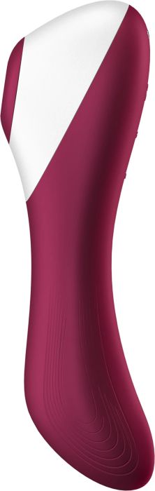 Satisfyer Dual CRUSH вибратор със стимулиране на клитора, White/Wine, 17 см