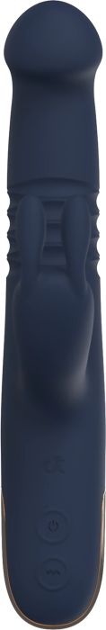 Dream Toys Goddess Collection Phaedra вибратор със стимулиране на клитора, Blue/Gold, 22.3 см