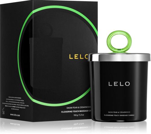 LELO Flickering Touch Massage Candle свещ за масаж, Snow Pear & Cedarwood, 150 г
