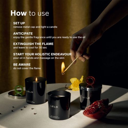 LELO Flickering Touch Massage Candle свещ за масаж, Snow Pear & Cedarwood, 150 г