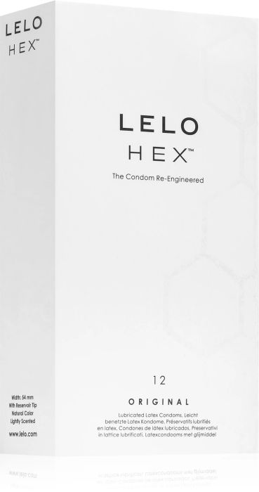 LELO HEX Original презервативи, 12 бр.