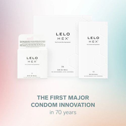 LELO HEX Original презервативи, 12 бр.
