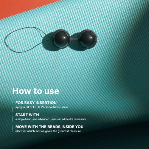 LELO Luna Beads Noir вагинални топки, Black, 3 см