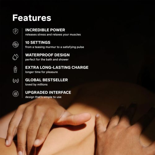 LELO Smart Wand Massager 2 Large масажор и вибратор, Deep Rose, 30 см