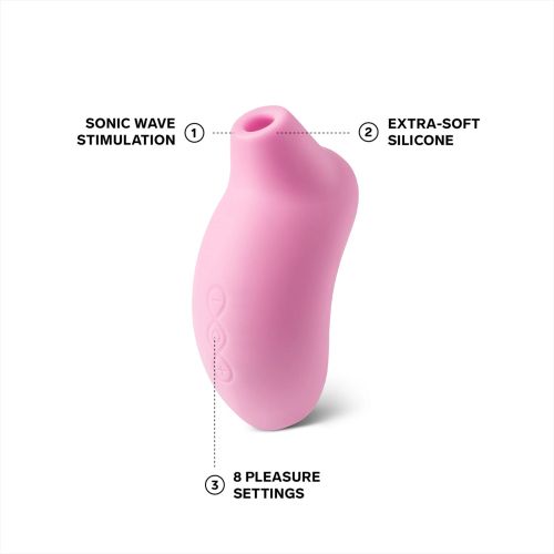 LELO Sona Clitoral Stimulator, Pink, 11.5 cm