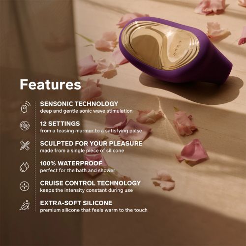 LELO Sona 2 Cruise клитор стимулатор, Black, 11.5 см