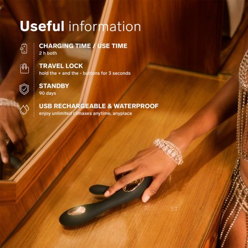LELO SORAYA Wave вибратор със стимулиране на клитора, 21.5 см