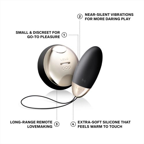 LELO Lyla 2 вибриращо яйце, Black/Gold, 8 см