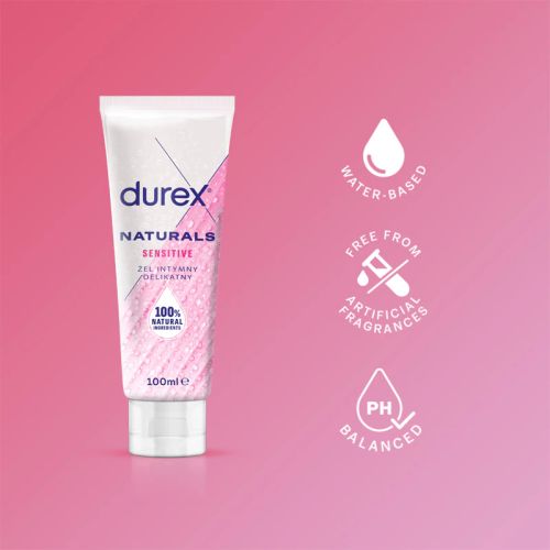 Durex Naturals Sensitive лубрикант гел, 100 мл