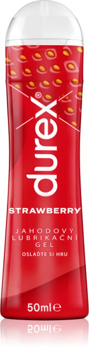 Durex Strawberry лубрикант гел с вкус, 50 мл