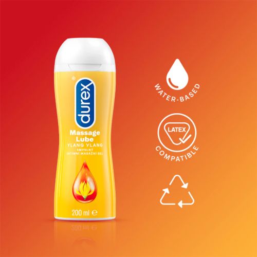 Durex Ylang Ylang масажен гел и лубрикант, 200 мл