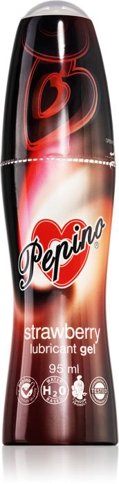 Pepino Strawberry медицинско средство лубрикант гел с вкус ягода, 95 мл