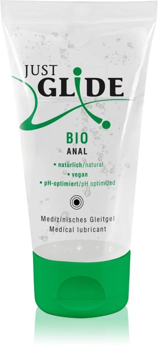 Just Glide BIO Anal анален гел лубрикант, 50 мл