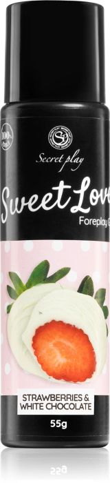 Secret Play Sweet Love Strawberry & White Chocolate лубрикант гел с вкус, 55 г