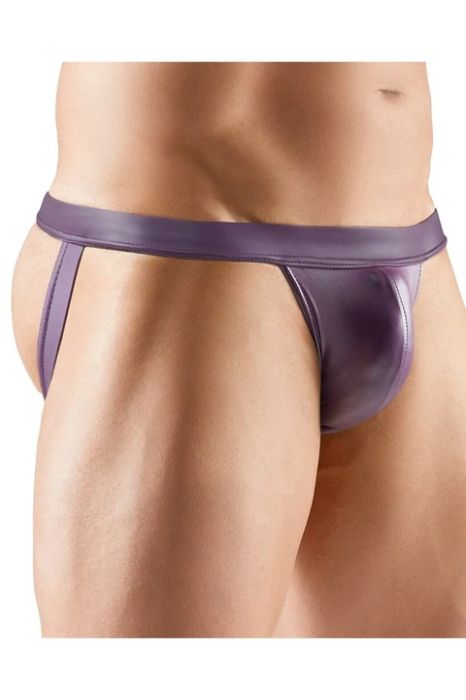 Svenjoyment Purple Men's Matte-Look Jockstrap with Open Back S/XL