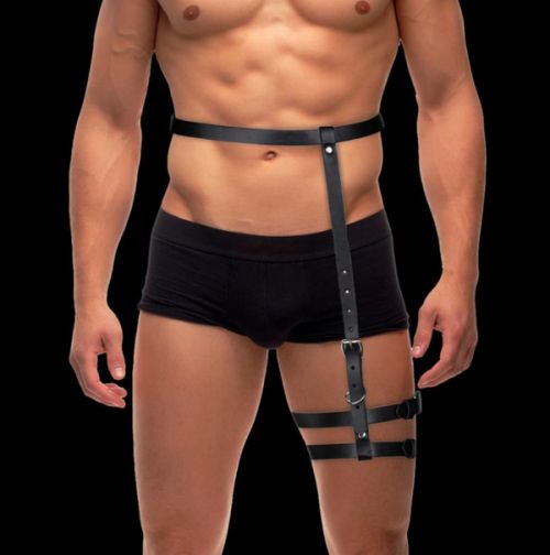 IntoYou BDSM Line Martin Black Men's BDSM Waist and Thigh Harness