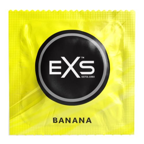 EXS Banana ароматизиран латексов презерватив с вкус на банан 54 mm