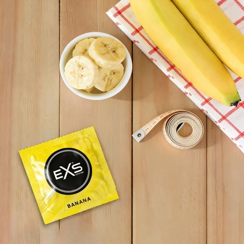 EXS Banana ароматизиран латексов презерватив с вкус на банан 54 mm