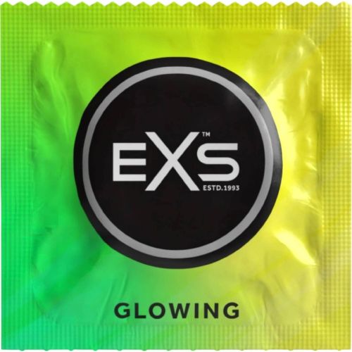 EXS Glow in the Dark светещ латексов презерватив 53 mm