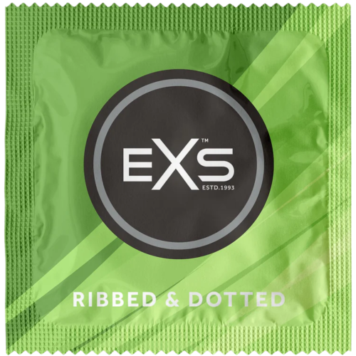 EXS Ribbed & Dotted текстуриран латексов презерватив с релеф 56 mm