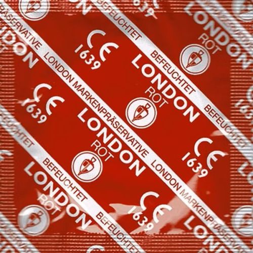 London Red Strawberry Natural Latex Condom 56 mm – 1 pc.