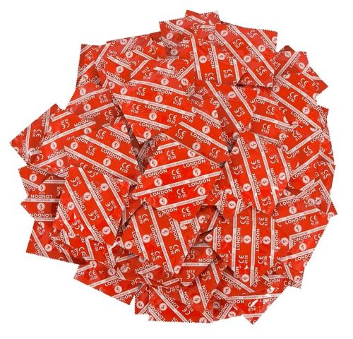 London Red Strawberry Natural Latex Condom 56 mm – 1 pc.