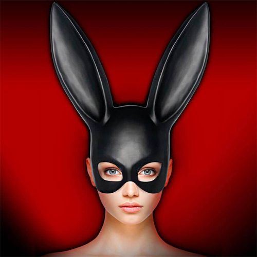 IntoYou BDSM Line Allicia черна BDSM маска със заешки уши