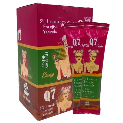 Gold Q7 3 in 1 Hazelnut Coffee for Women with Ginseng and Epimedium – 1 Sachet 18 g