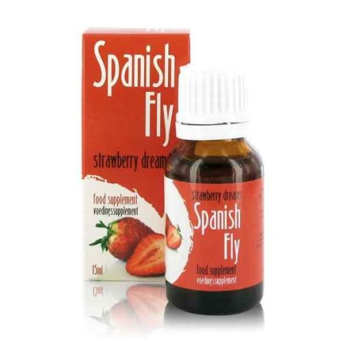 Cobeco Pharma Spanish Drops Strawberry Dreams ягодови интимни капки с L-аргинин – 15 ml