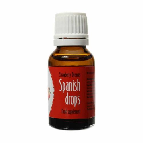 Cobeco Pharma Spanish Drops Strawberry Dreams ягодови интимни капки с L-аргинин – 15 ml