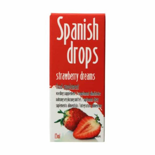 Cobeco Pharma Spanish Drops Strawberry Dreams ягодови интимни капки с L-аргинин – 15 ml