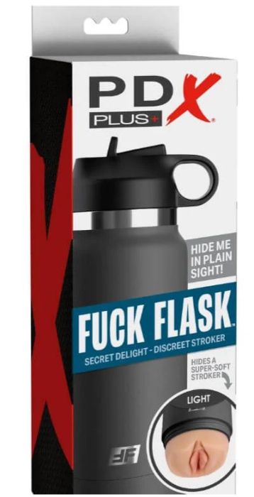 PDX Plus Fuck Flask Secret Delight Discreet Vaginal Stroker with Adjustable Suction