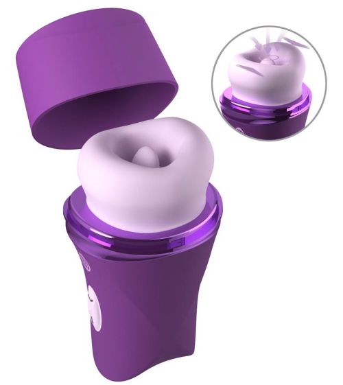 Fantasy For Her Lush Kiss Plush Clitoral Suction, Licking & Vibration Stimulator – Purple