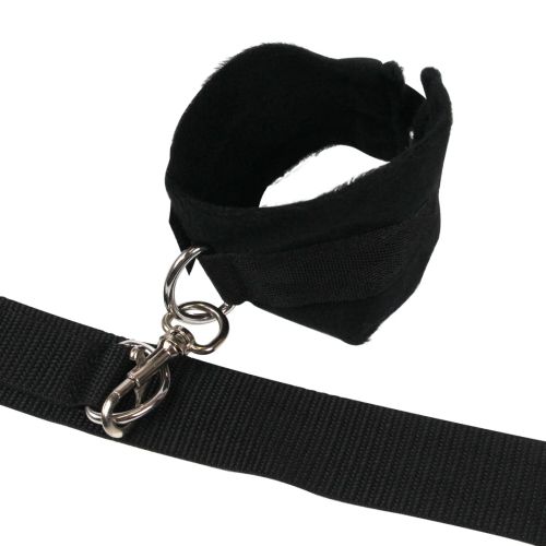 Ouch! Over The Door Bondage Cross Restraint Set with 4 Cuffs – Black