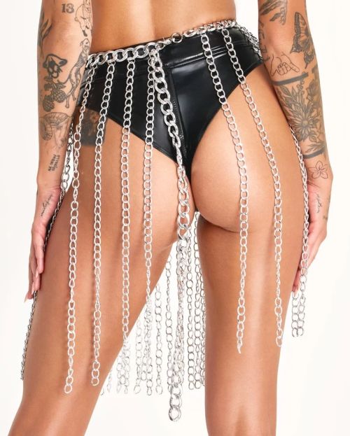 Bad Kitty Chainmail Collar/Skirt метален аксесоар за тяло – яка, пола или колан, сребрист